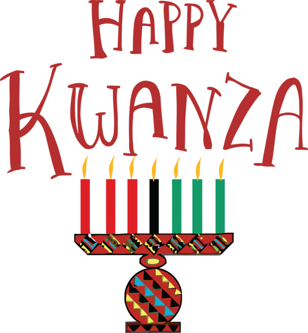Transparent kwanzaa Logo Line Meter for Happy Kwanzaa for Kwanzaa