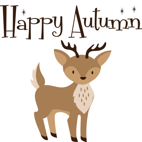Transparent thanksgiving Deer Autumn Reindeer for Hello Autumn for Thanksgiving
