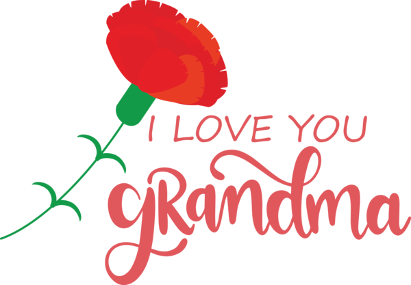 Transparent National Grandparents Day Logo Cut flowers Petal for Grandmothers Day for National Grandparents Day