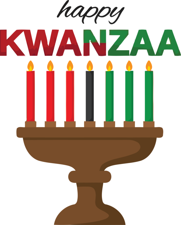 Transparent kwanzaa Candle Holder Line Candle for Happy Kwanzaa for Kwanzaa