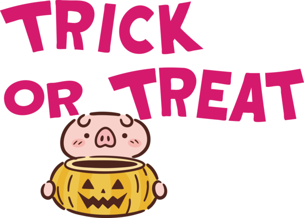 Transparent Halloween Logo Cartoon Snout for Trick Or Treat for Halloween