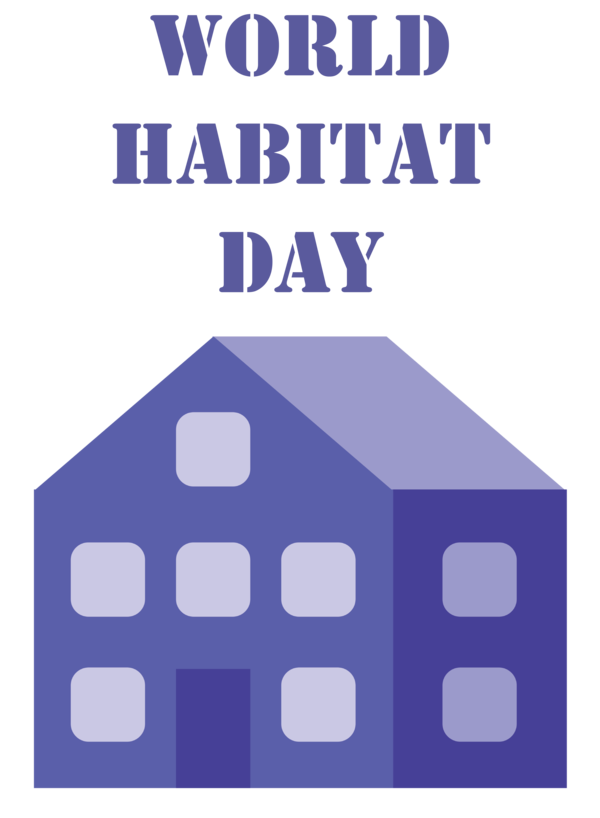Transparent World Habitat Day Logo Design American Force for Habitat Day for World Habitat Day