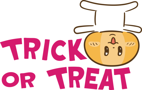 Transparent Halloween Logo Cartoon Happiness for Trick Or Treat for Halloween