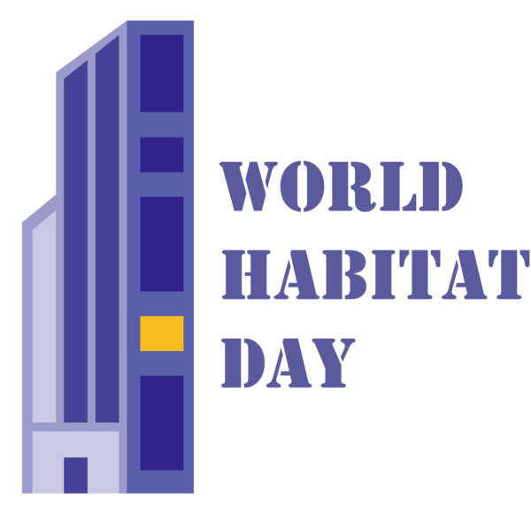 Transparent World Habitat Day Logo Grill Hut Font for Habitat Day for World Habitat Day