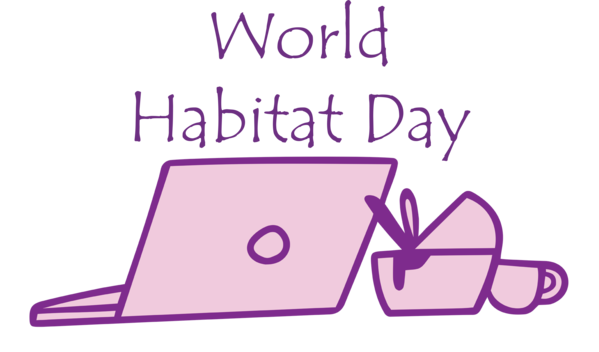 Transparent World Habitat Day Logo Drawing School for Habitat Day for World Habitat Day