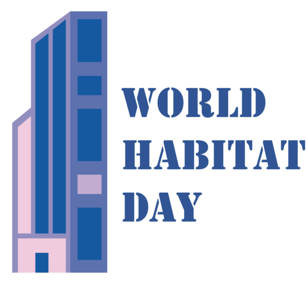 Transparent World Habitat Day Logo Grill Hut Font for Habitat Day for World Habitat Day