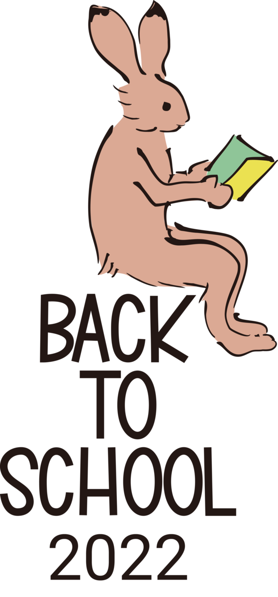 Transparent Back to School Rabbit Cartoon Line for Welcome Back to School for Back To School