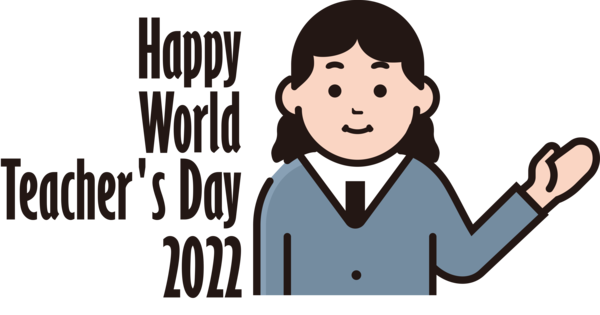 Transparent World Teacher's Day Human Logo Cartoon for Teachers' Days for World Teachers Day