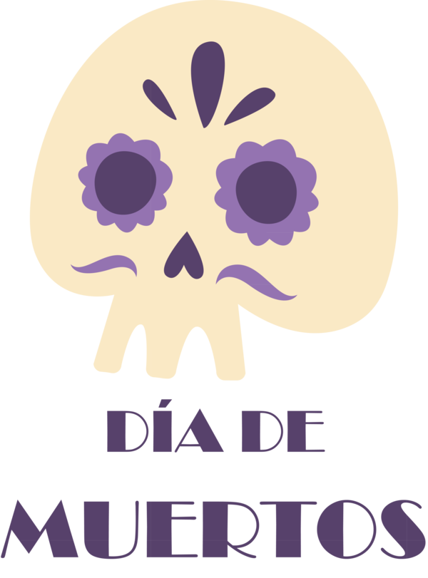 Transparent Day of the Dead Logo Trade Meter for Día de Muertos for Day Of The Dead