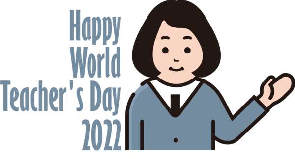 Transparent World Teacher's Day Presentation Cartoon Text for Teachers' Days for World Teachers Day