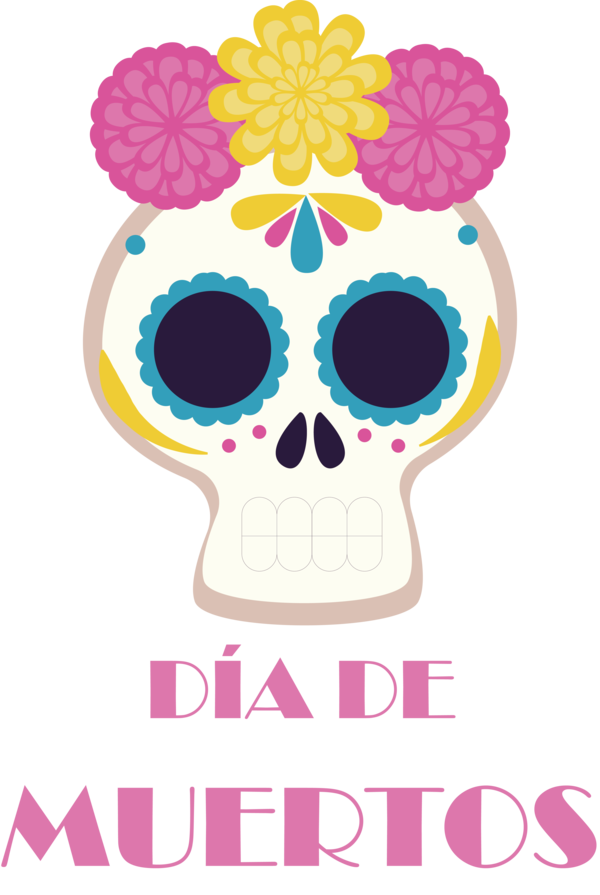 Transparent Day of the Dead Drawing Line art Painting for Día de Muertos for Day Of The Dead