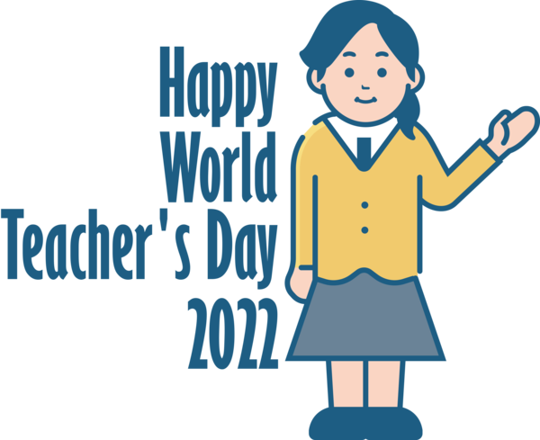 Transparent World Teacher's Day Logo Smile Cartoon for Teachers' Days for World Teachers Day