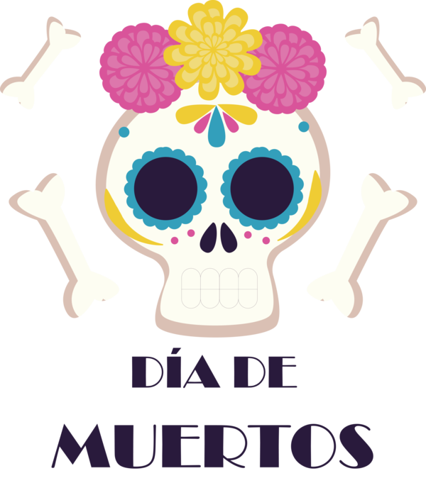 Transparent Day of the Dead Back to school IceBreaker Design Text for Día de Muertos for Day Of The Dead