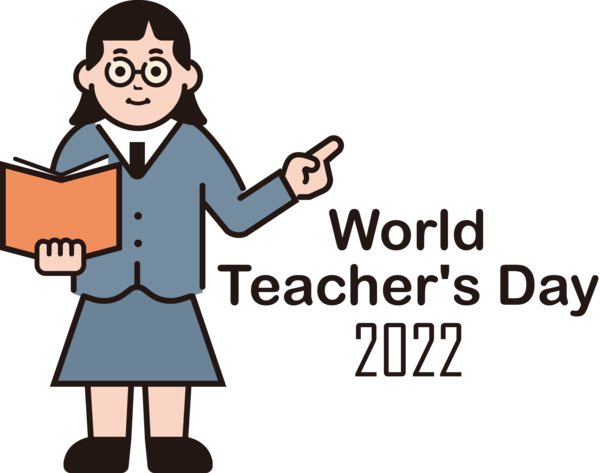 Transparent World Teacher's Day Cartoon Computer Application Smartphone for Teachers' Days for World Teachers Day