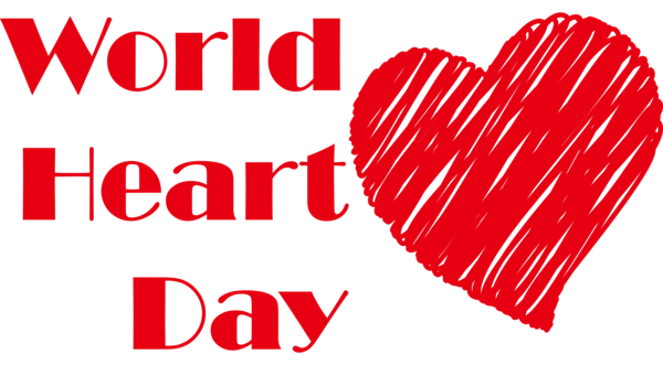 Transparent World Heart Day 095 N Font Red for Heart Day for World Heart Day