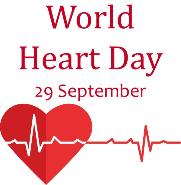 Transparent World Heart Day 095 N Line Valentine's Day for Heart Day for World Heart Day