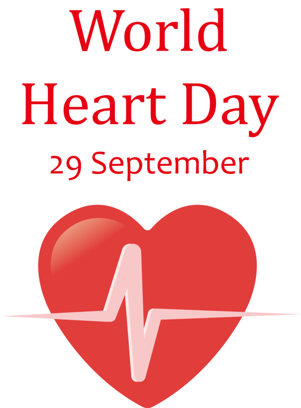Transparent World Heart Day Logo Eurofirany 095 N for Heart Day for World Heart Day