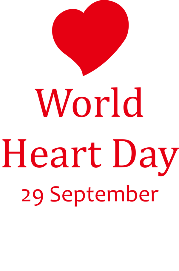 Transparent World Heart Day Logo 095 N Valentine's Day for Heart Day for World Heart Day