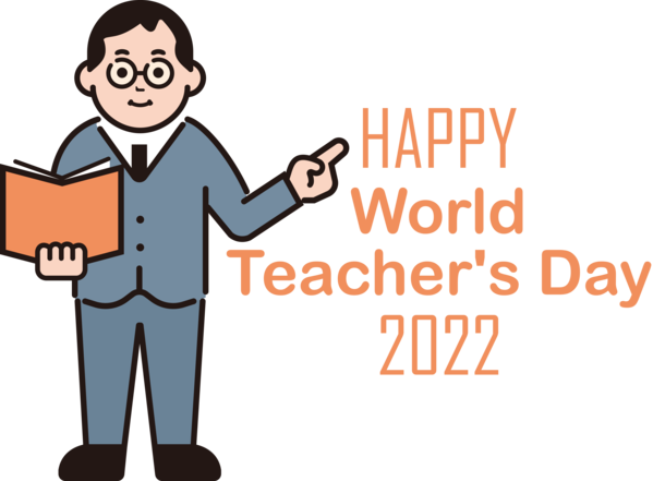 Transparent World Teacher's Day Cartoon Design Drawing for Teachers' Days for World Teachers Day
