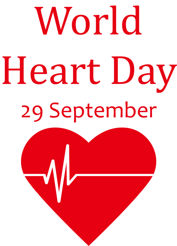 Transparent World Heart Day 095 N Eurofirany Line for Heart Day for World Heart Day