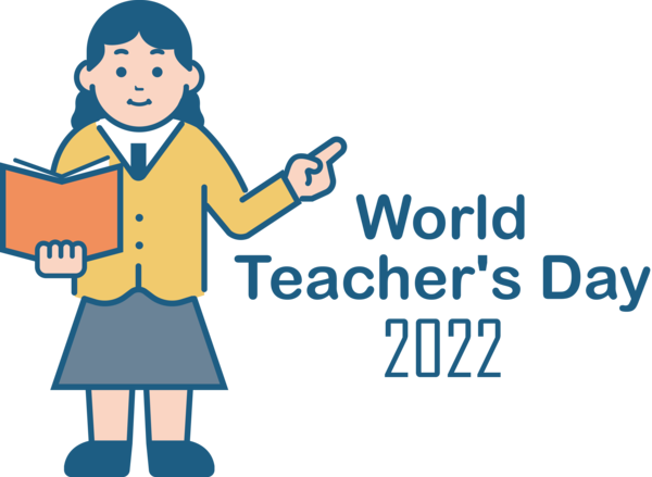 Transparent World Teacher's Day Logo Cartoon Organization for Teachers' Days for World Teachers Day