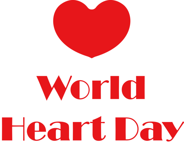 Transparent World Heart Day Logo 095 N Line for Heart Day for World Heart Day