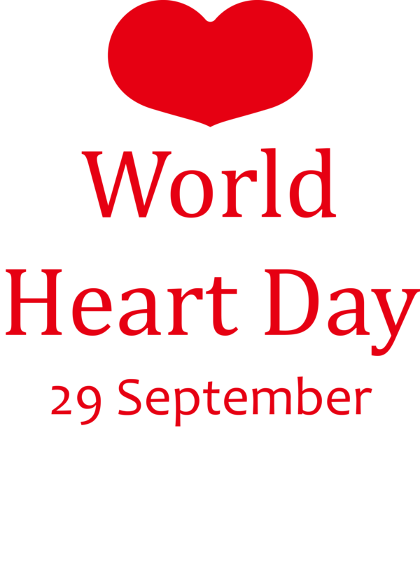 Transparent World Heart Day Logo 095 N Valentine's Day for Heart Day for World Heart Day