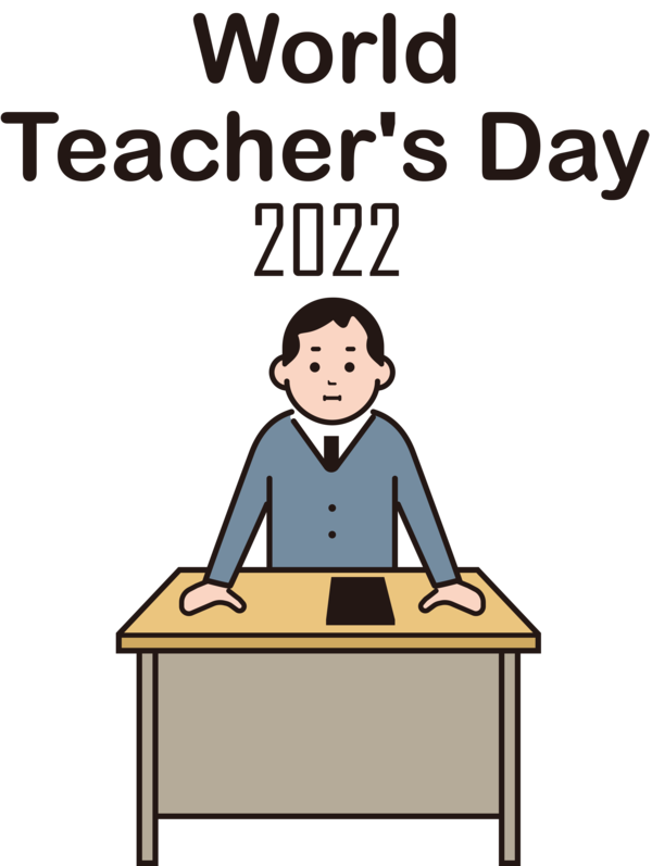 Transparent World Teacher's Day Cartoon Line Conversation for Teachers' Days for World Teachers Day