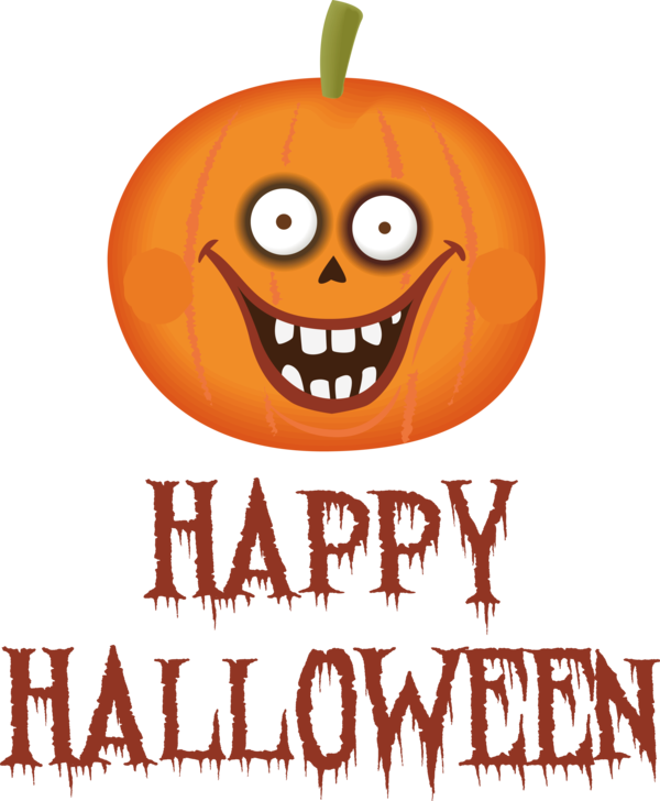 Transparent Halloween Jack-o'-lantern Vegetarian cuisine Cartoon for Happy Halloween for Halloween