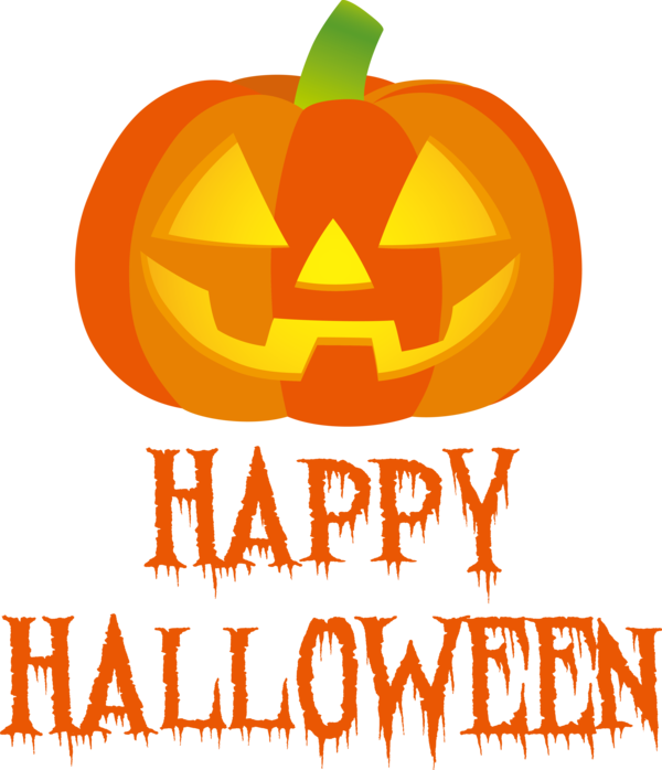 Transparent Halloween Jack-o'-lantern Logo Meter for Happy Halloween for Halloween