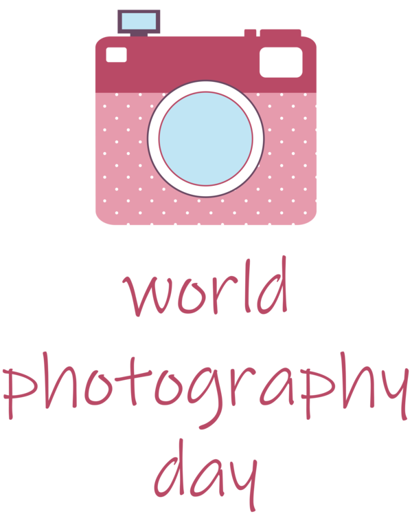 Transparent World Photography Day Logo Design Font for Photography Day for World Photography Day