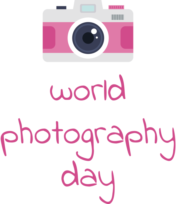 Transparent World Photography Day Logo Font Mobile Phone Accessory for Photography Day for World Photography Day