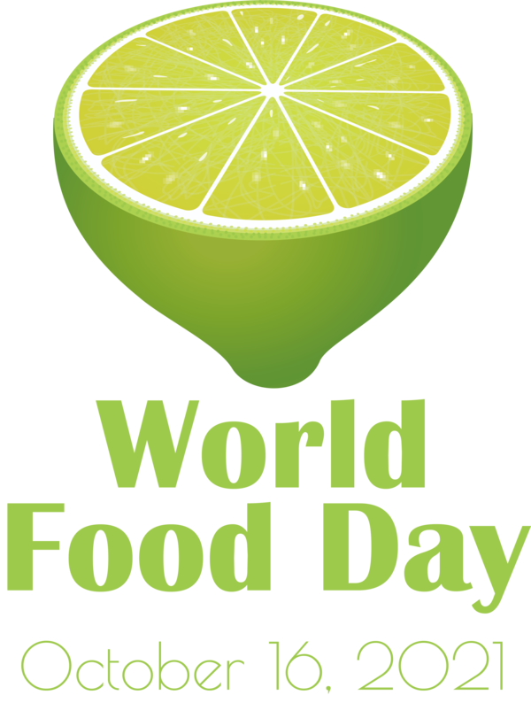 Transparent World Food Day Key lime Citric acid Lemon for Food Day for World Food Day