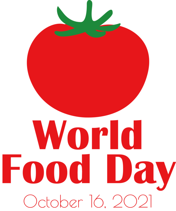 Transparent World Food Day Tomato Natural food Superfood for Food Day for World Food Day