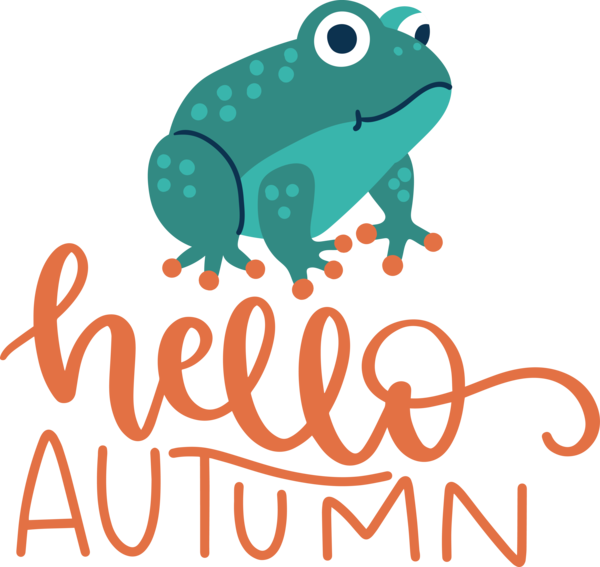 Transparent thanksgiving Toad Cartoon Logo for Hello Autumn for Thanksgiving