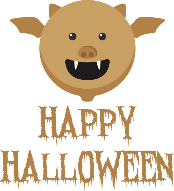 Transparent Halloween Snout Logo Cartoon for Happy Halloween for Halloween