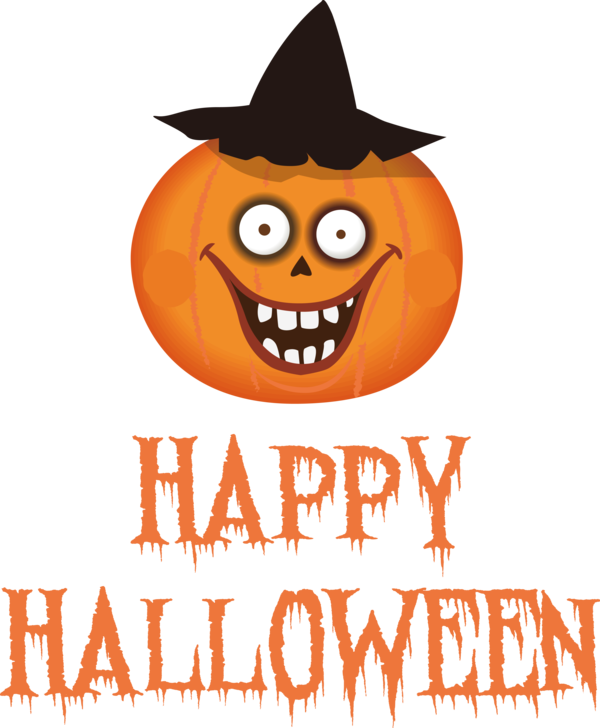 Transparent Halloween Jack-o'-lantern Cartoon Fruit for Happy Halloween for Halloween
