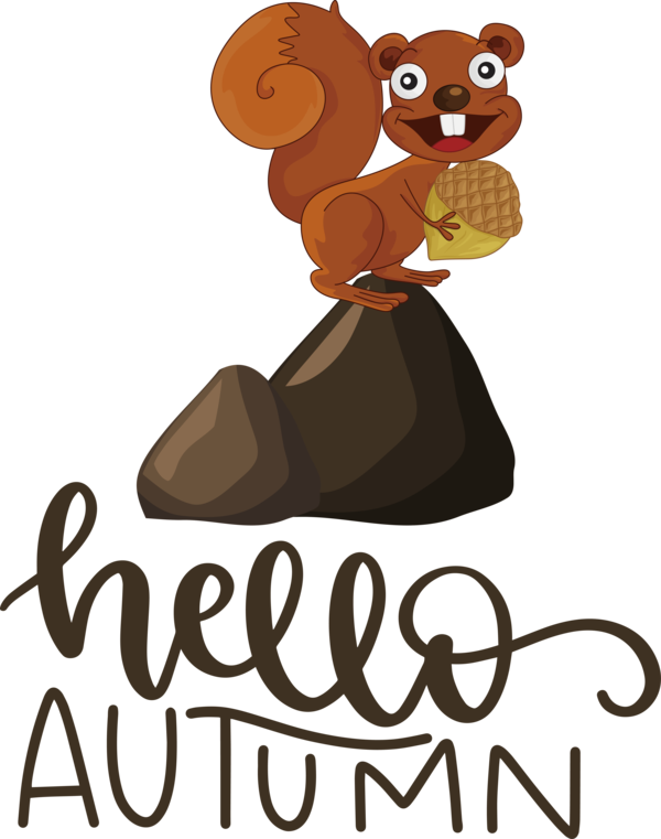 Transparent thanksgiving Cartoon Logo Cat for Hello Autumn for Thanksgiving