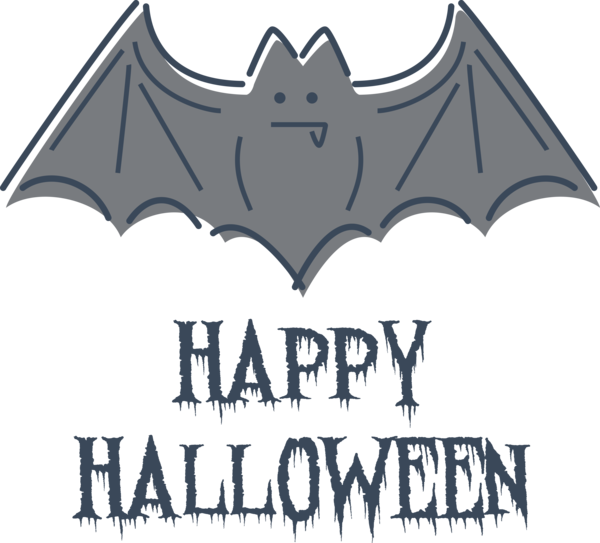 Transparent Halloween Logo Font Symbol for Happy Halloween for Halloween