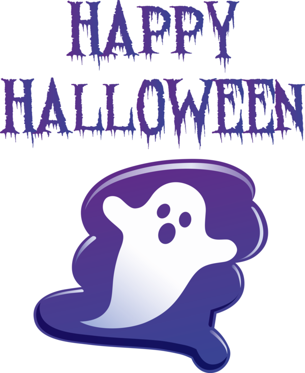 Transparent Halloween Cartoon Logo Character for Happy Halloween for Halloween