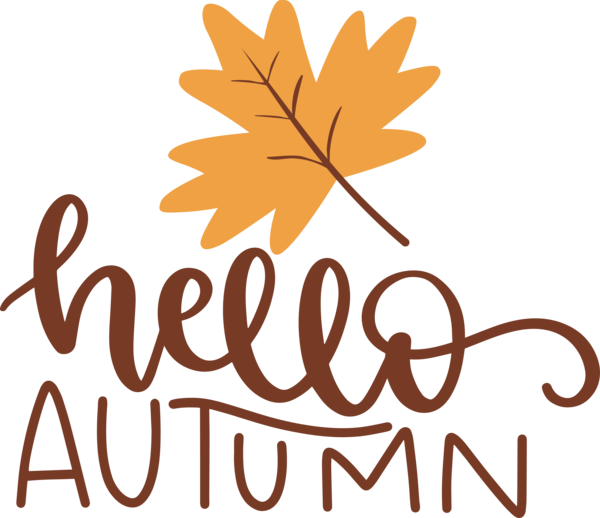 Transparent thanksgiving Leaf Flower Logo for Hello Autumn for Thanksgiving