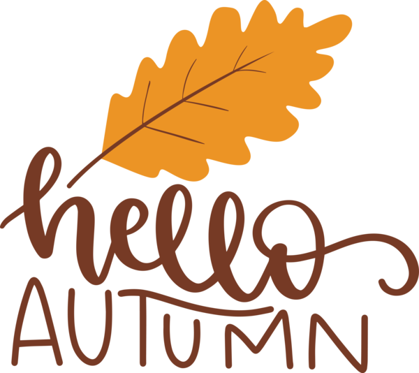 Transparent thanksgiving Leaf Logo Line for Hello Autumn for Thanksgiving