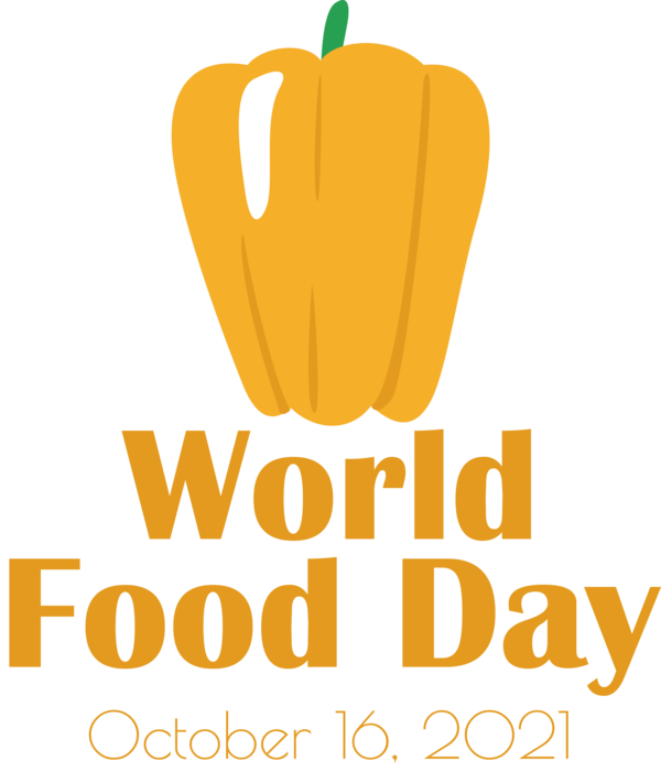 Transparent World Food Day Logo Commodity Yellow for Food Day for World Food Day