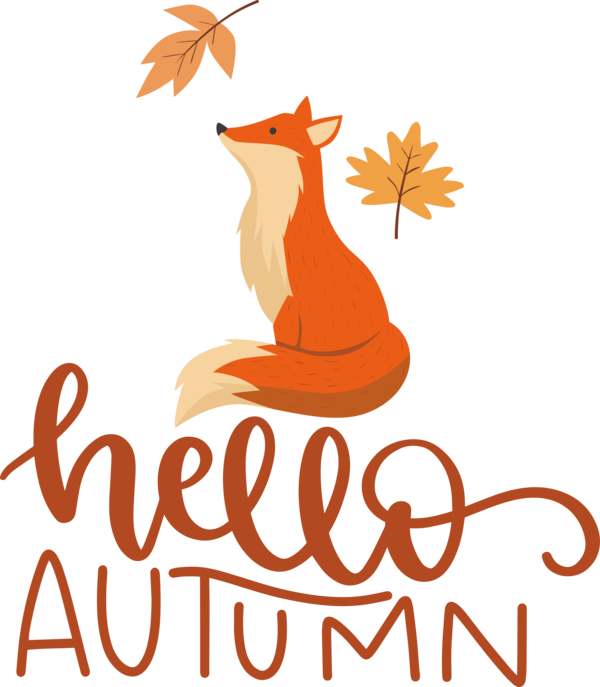 Transparent thanksgiving Logo Cartoon Dog for Hello Autumn for Thanksgiving
