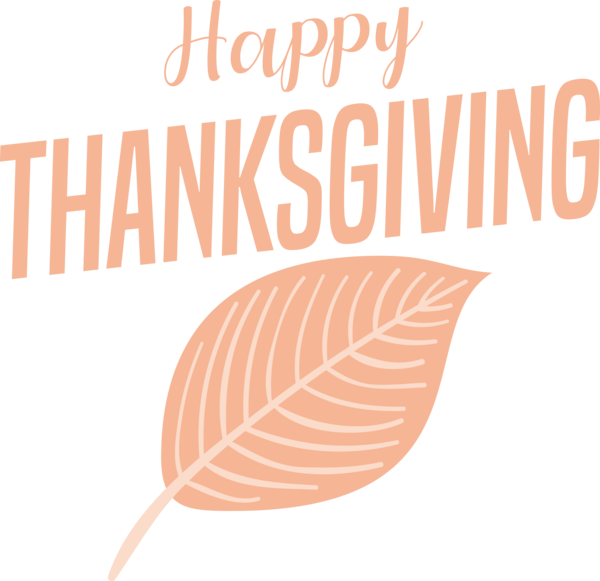 Transparent Thanksgiving Leaf Font Line for Happy Thanksgiving for Thanksgiving