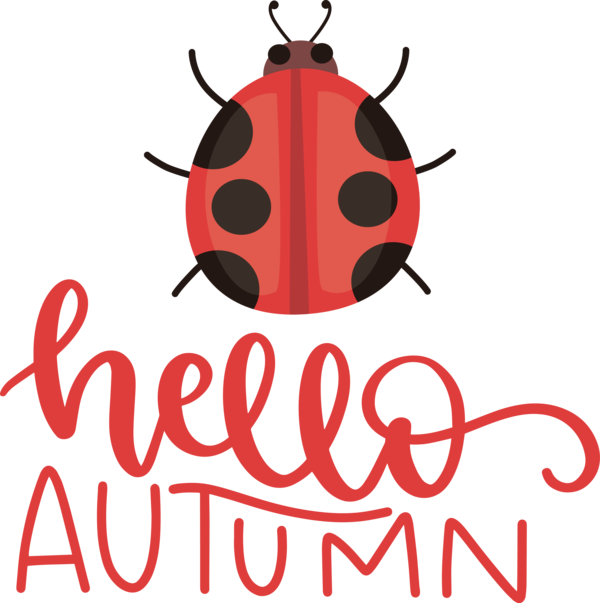 Transparent thanksgiving Insects Design Logo for Hello Autumn for Thanksgiving