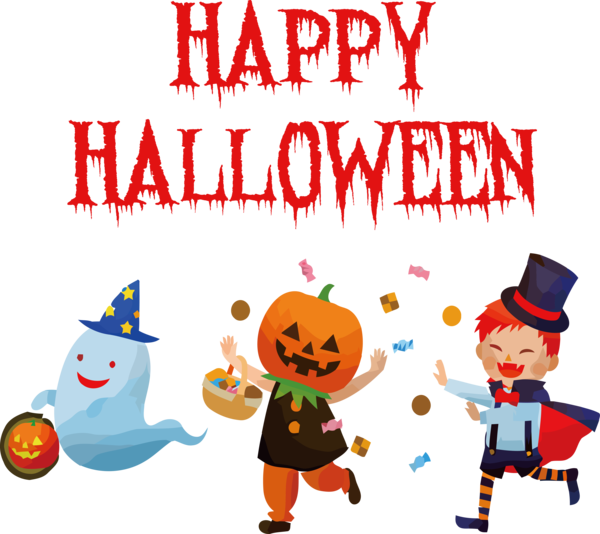 Transparent Halloween Jack-o'-lantern Halloween costume Trick-or-treating for Happy Halloween for Halloween