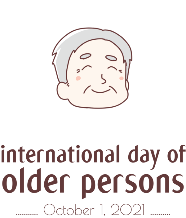 Transparent International Day for Older Persons Smile Logo Happiness for International Day of Older Persons for International Day For Older Persons
