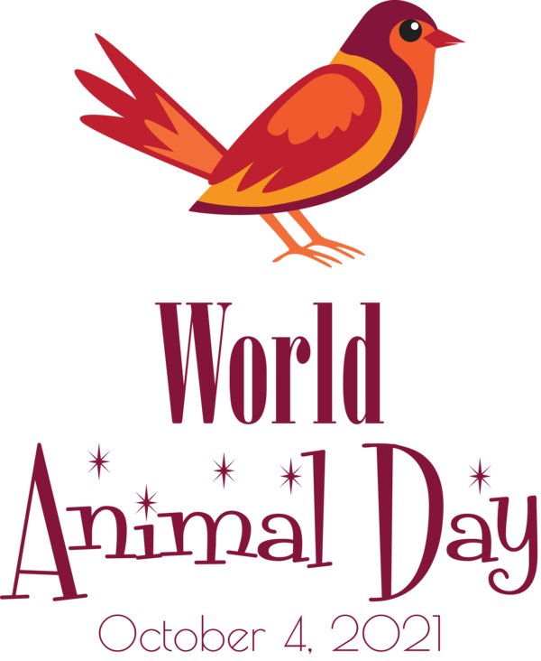 Transparent World Animal Day Birds Logo The Flowerman for Animal Day for World Animal Day