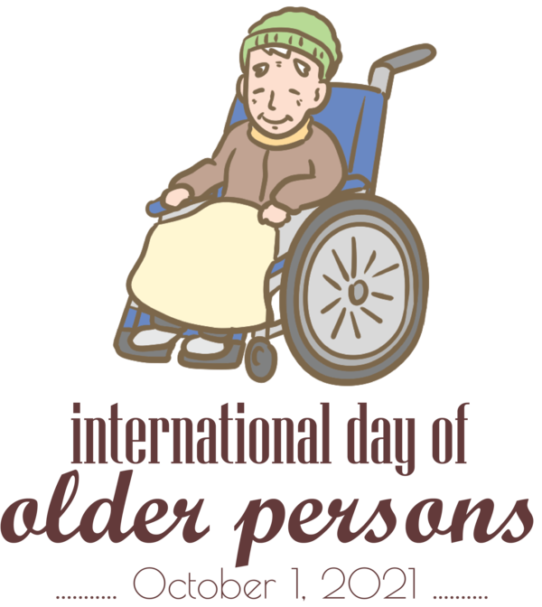 Transparent International Day for Older Persons Behavior Respect Logo for International Day of Older Persons for International Day For Older Persons